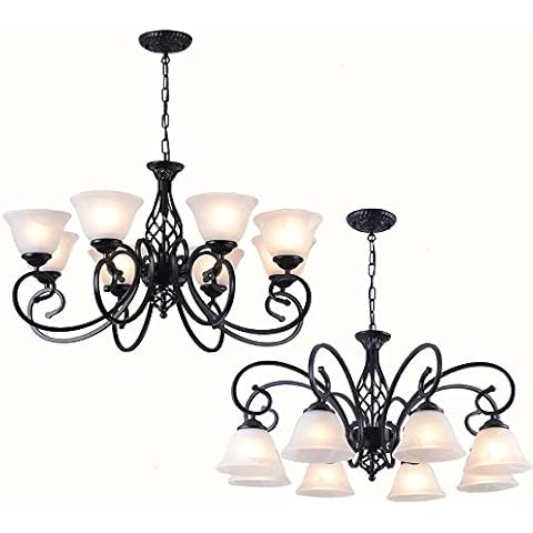 TOUF Nordic Modern Chandelier Hanging Lamps Unique Terse Suspension Height Adjustable Droplight Hang Lamp for Child Bedroom,Girls Room,Baby Room,Dance Room, Corridor Hote (Color : Black) Cover