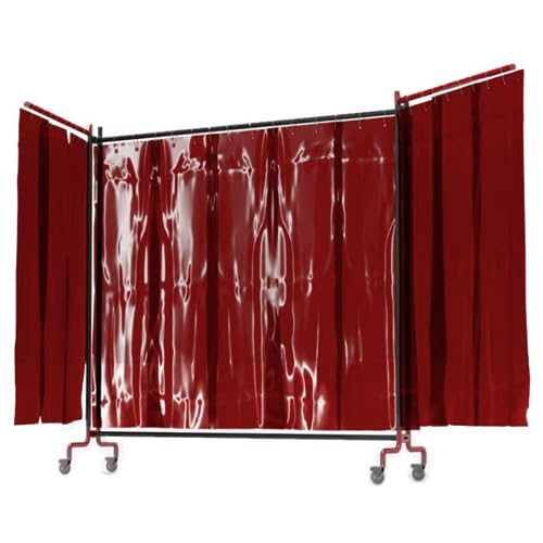 Rayflex Group - Portable PVC Welding Screen With Frame (4115mm Width x 1900mm Height) For Professional Welding Applications. Robust And Flexible Solution To Welding Flash, Sparks And Flying Projectile