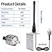 VHF Marine Radio Antenna VHF Antennas 156-163MHz Waterproof Boat Stubby Antenna with 16.4ft RG-58U Coaxial Cable,L Mount Bracket,U Bolt for Yacht Sailboat Eifagur