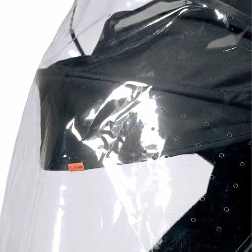 Image of Loopie Stroller Rain Cover | Universal Fit | Waterproof & Windproof Stroller Rain cover | Transparent Shield for Baby Strollers and Prams | Breathable, Easy-to-Install Weather Protection | Airflow Vents on the side to prevent fog build up