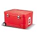 TZNBGO Glacière Mobile avec Roues, Wheeled Cooler, Glacière à Rroulettes Isotherme, Glacière Portable avec roulettes pour Voiture Camping (Color : Red, Size : 85l)