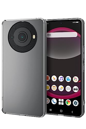 Elecom PM-S231HVCKCR AQUOS R8 Pro (SH-51D) Case, Hybrid Material, Shockproof, High Hardness, Supports Wireless Charging, Strap Hole Included, Extreme Design for Detailed Fit, Clear