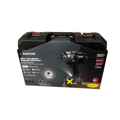 PARKSIDE Performance Cordless Impact Wrench PASSP 20- Li X20V, max. 1898 Nm, up to M33, 1/2(in Transport case, Without Battery and Charger)