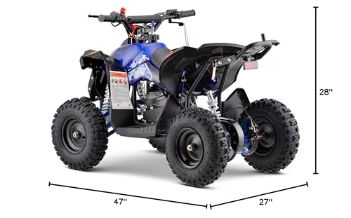 MotoTec Renegade 40cc 4-Stroke Kids Gas ATV Blue