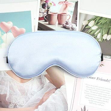 VAN+ BYRIVER - Antifaz de seda para dormir, diseño de viaje, color morado claro