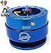 NRG Steering Wheel Quick Release Kit - Generation 2.0 - Blue with Blue Ring SRK-200BL