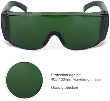 Laserbril veiligheidsbril industriële accessoires veiligheidsbril voor lichtfilter (groen Laserbril veiligheidsbril industriële accessoires veiligheidsbril voor lichtfilter (groen