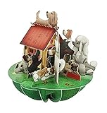 Santoro Pirouettes PS059 Dogs & Doghouse 3D Pop Up Card, Multi-Color