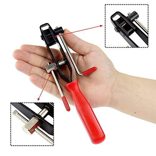 3 Pack Auto Cv Joint Boot Clamp Plier Tool Set, Hose Clamp Pliers, Cv Boot Clamp Pliers Tool Cv Joint Car Clamp Banding Tool, Boot Crimp Pliers And Hose Clamp Pliers Snap Type Car(Red) #TOP2