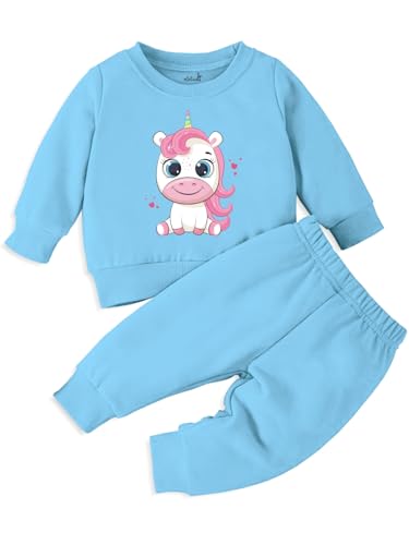 Image of Minicult Kids Cotton Co-ords Full Sleeve Sweatshirt and Pant Set with Character Print