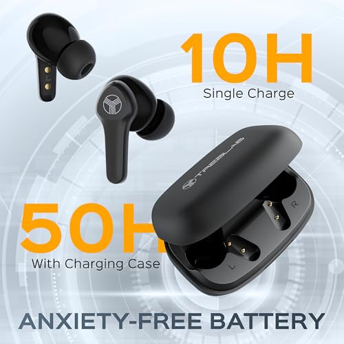 Image of TREBLAB X9 Pro - Bluetooth Earbuds w /Active Noise Cancelling, Hybrid ANC | Headphones with Pure Sound, IPX6 Waterproof Wireless Earphones, 50H Playtime, 6 AI Mics for Calls, Sports, Work, Travel