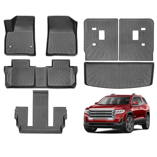 Cartist Floor Mats Fit for GMC Acadia 2017-2023 6-Passenger, All