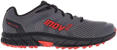 INOV-8 Men's Parkclaw 260 Knit Trail-Runners, Grey/Black/Red, 11 | Image 3