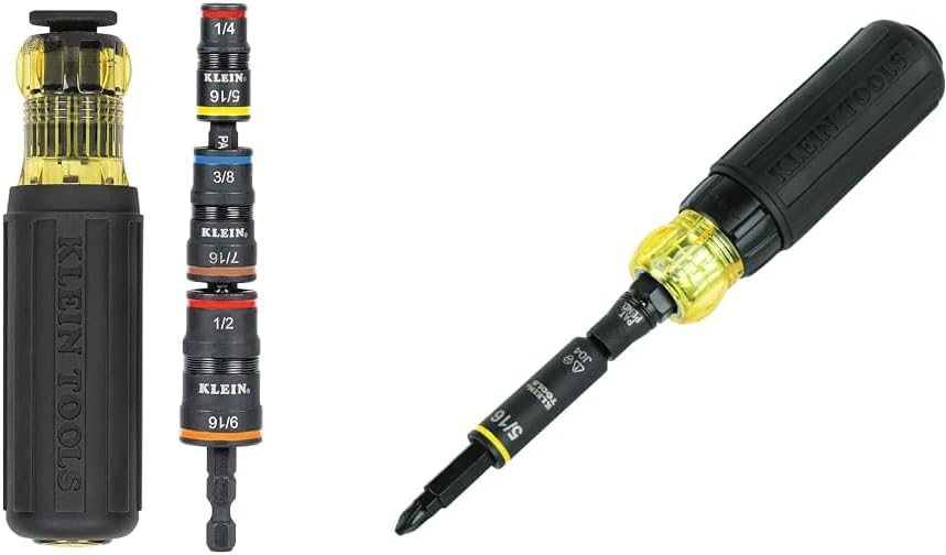 Impact Driver 7-in-1 Flip Socket Set and 11-in-1 Ratcheting Screwdriver/Nut Driver Tool Bundle