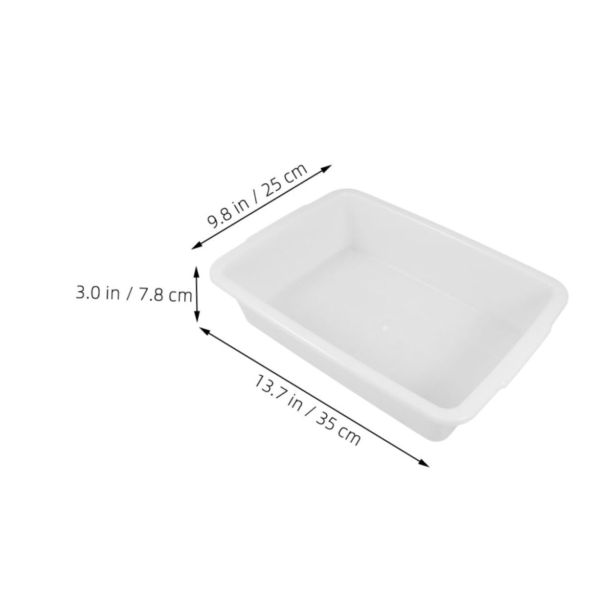 STOBAZA Plastic Lab Tray Set Rectangular Chemical Organizer Tray Reusable Leakproof for Safe Lab Use