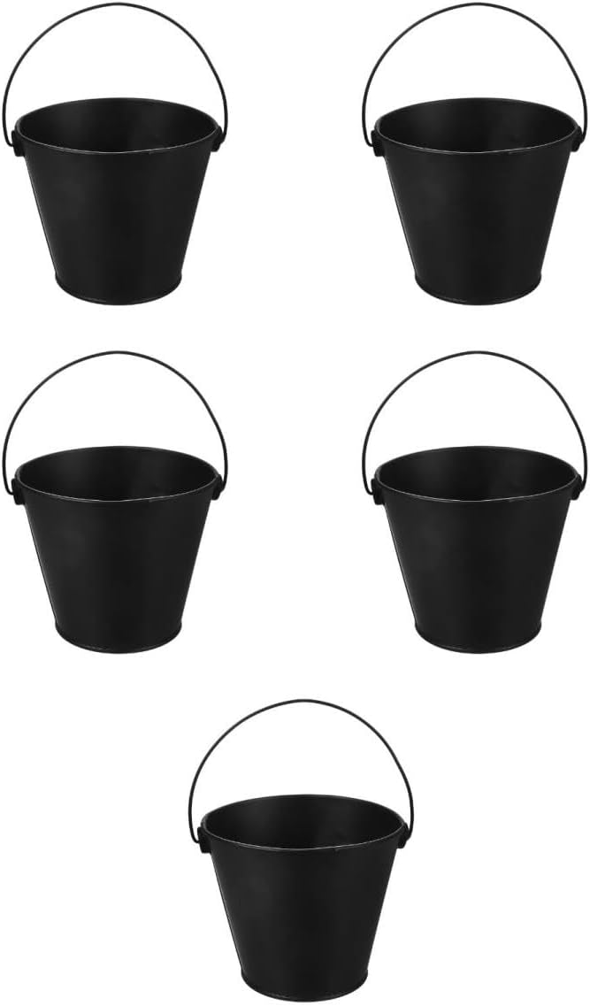 BESPORTBLE 5pcs Outdoor BBQ Drip Bucket Tinplate Grease Catcher for Grilling Compact Design Grill Accessory for Oil Collection and Easy Cleaning