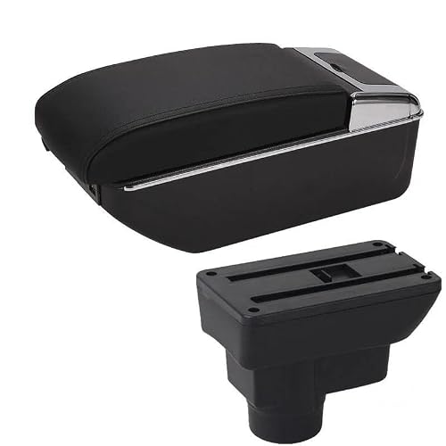 NOHEEU Car Center Console Storage Box Multifunctional Armrest Interior Accessories For Corsa D(B2 Black line 7USB)