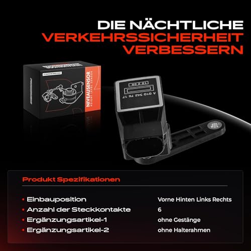 Frankberg Niveausensor Vorne oder Hinten für CLS C219 E-Klasse W211 E-Klasse T-Model S211 S-Klasse W220 Viano Vito W639 1998-2011 105427617
