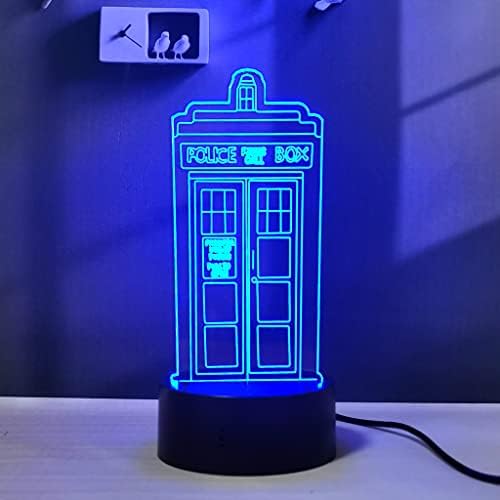 3D Illusion LED Bedroom Night Light RGB 16 Color Remote Desk Lamp Room Decor for Men