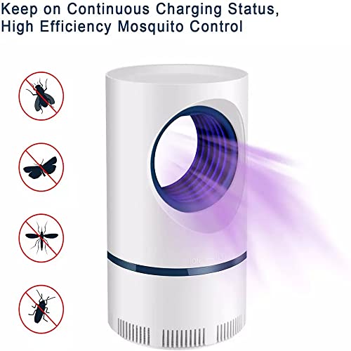 Electric Mosquito & Fly Killer, Mosquito Killer Trap, Bug Zapper, Child Safe, White, Mosquito Trap Outdoor And Indoor, Patio (White) #TOP7