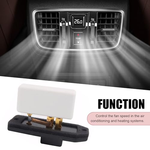 Image of Blower Motor Resistor, OEM #973020 4720278 68004241AA 6800459AA 5012212AA, Compatible with Dodge Ram 1500 2500 3500 Pickup Grand Cherokee Replaces RU109 (Black)