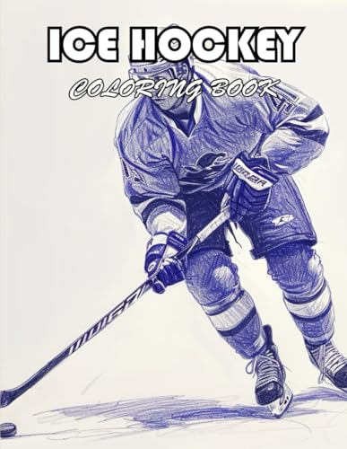 Ice Hockey Coloring Book for Kids: 100+ New Designs for All Ages