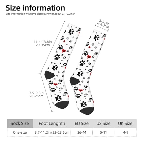 Image of Knee High Socks for Women Girls Fashion Women's Festival Stockings for Casual Running Work Travel
