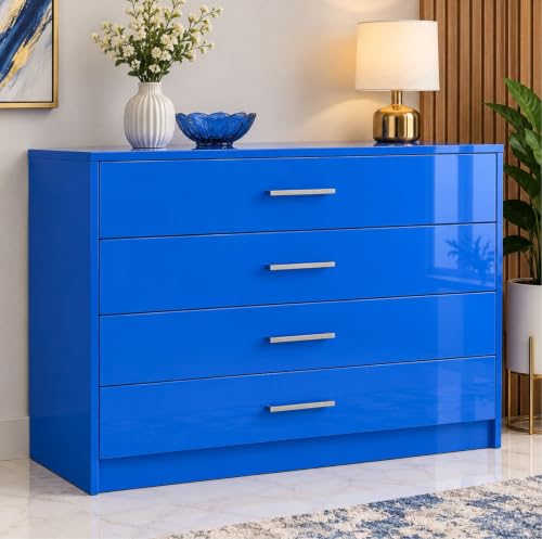 Image of Vinyl Contact Paper Decorative for Cabinets Countertops Kitchen Shelves Liner Self Adhesive Film Peel and Stick Waterproof Removable Wallpaper (Inches 24 x 50, Glossy Royal Blue)