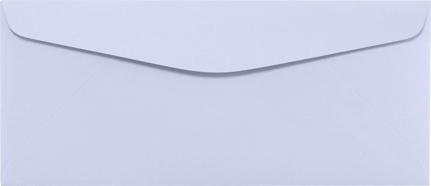LUXPaper #10 Commercial Flap Business Envelopes | 4 1/8" x 9 1/2" | Lilac Purple | 80lb. Text | 1,000 Qty