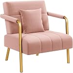 Yaheetech – Yaheetech Polstersofa mit Armlehnen & Beine aus Metall Moder