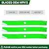 TENGMUJX (2 Pack) 42 inch Mower Mulching Blade Replaces OEM 134149 532134149 424752 Compatible with Husq Varna Craft sman Po Ulan LT2000 LT1000 YS4500 YTH150 YTH2042 Riding Lawn Mower 5 Point Star #3