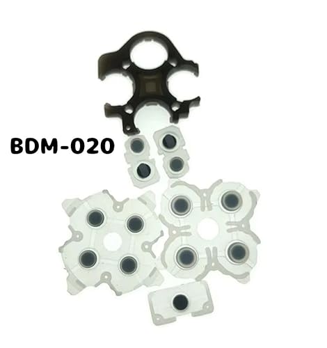 ps5 導電性ゴム 修理 交換 部品 パーツ コントローラー ボタン ゴムセット 修理 交換 部品 互換品 【Scarlet】 (V1 BDM-010)