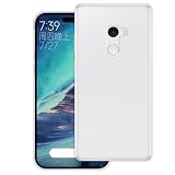 WUACYEAMING Cover per Xiaomi Mi Mix 2,Cover Case in Silicone Trasparente Ultra Sottile e Leggera, Anti Ingiallimento Custodia con Antiurto, Anti-Graffio e Retro TPU-(trasparente)