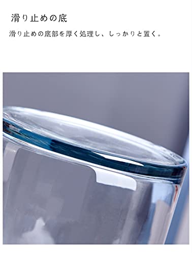 zoos 金魚鉢 ミニ魚タンク 水槽 透明花瓶 ガラス製 円筒形の肥厚した円形シリンダー ミニ水族館リ の商品画像 1