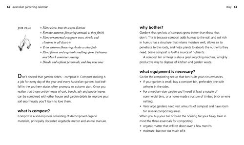 Australian Gardening Calendar: What to do in your garden each month Mass Market Paperback – 21 November 2005 - Image 4