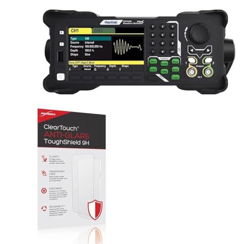 BoxWave Screen Protector Compatible With Hantek HDG3042B - ClearTouch Anti-Glare ToughShield 9H (2-Pack), Anti-Glare 9H Tough Flexible Film Screen Protector