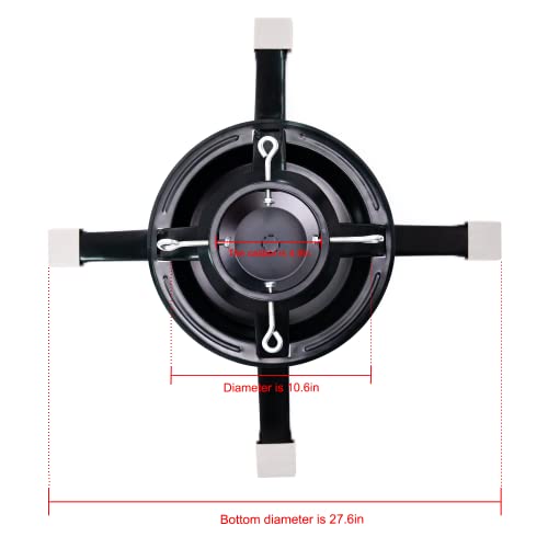 Markdang Real Christmas Tree Stand For Live Tree,Metal Christmas Tree Base Stand Fits For 2-Inch To 4.8-Inch Trunk,1-Gallon Water Capacity #TOP4