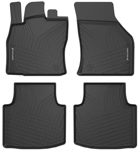 Tapis caoutchouc auto WALSER idéal pour protéger votre Skoda Superb par temps de pluie