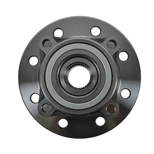 Image of TRQ Front Left and Right Wheel Bearing and Hub Assembly Set 2 Piece Compatible with 94-97 Dodge Ram 3500 4WD Model 98-99 RWD with Solid Front Axle with 2 Wheel ABS