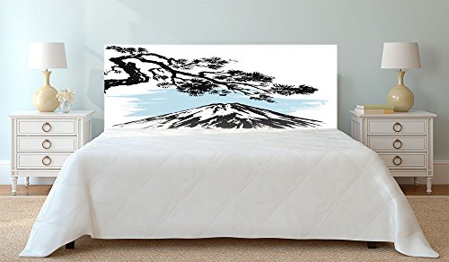 Cabecero Cama PVC Impresión Digital Japones Multicolor 200 x 60 cm | Disponible en Varias Medidas | Cabecero Ligero, Elegante, Resistente y Económico