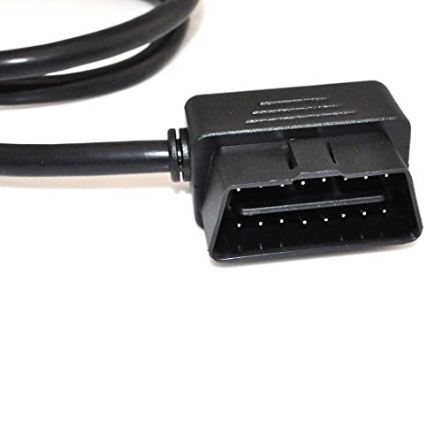 Ikkegol 3Ft 100Cm Obd-Ii Obd2 Right Angle 16 Pin Auto Car Male To Female Extension Cable Diagnostic Extender Cord Adapter #TOP3