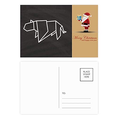 Cartes postales origami tigre et Noël pour ne plus manquer de cartes de vœux