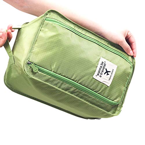 HUABOS Travel Shoe Bag Waterproof Oxford Fabric Shoe Storage Bags with Zipper