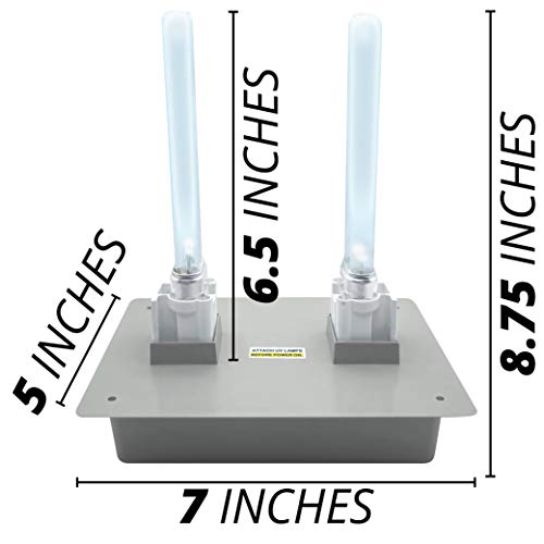 Bioshielduv® Hvac Uv Light Air Purifier Whole House Dual Uv Uvc Light In Duct For Hvac Duct Filter, 36 Watts 2 Bulbs 110V Lamp - Uvc Light For Hvac Ac Air Conditioner #TOP3