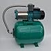 Produktbild Hauswasserwerk 50Liter + 1300Watt Pumpe INOX mit Edelstahlwelle und Schaufelrädern aus Edelstahl. Fördermenge: 6000l/h + Druckschalter + Rückschlagventil +integrierter thermischer Motorschutzschalter.