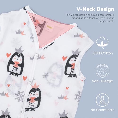 Image of BAYBEE 100% Muslin Cotton New Born Baby Clothes for Kids | Sleeveless Summer Wear with Soft & Breathable | Shirt and Shorts Set | Jablas for Baby Girl Boy Dress