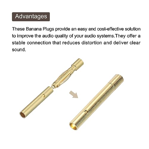 MECCANIXITY Conector Banana Plug 8 Pares 2mm Oro miniatura 4