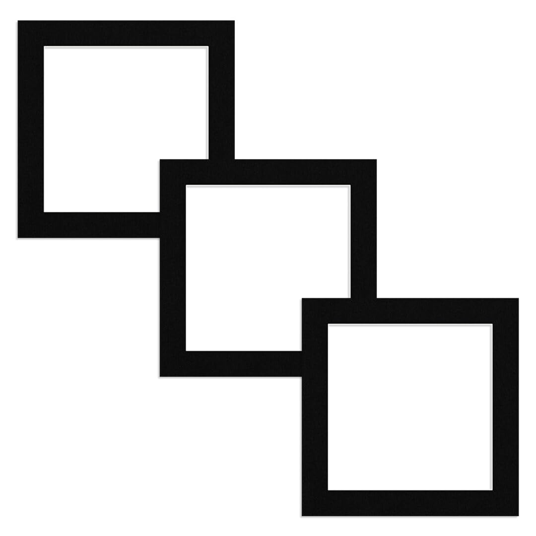 Alison Kingsgate 40X40CM Picture Mounts for 30X30CM Aperture – Precision Cut Cardboard Photo Mounts – Ideal for Frames, Posters, Prints, Artwork & Certificates – (Pack of 3) — image 1