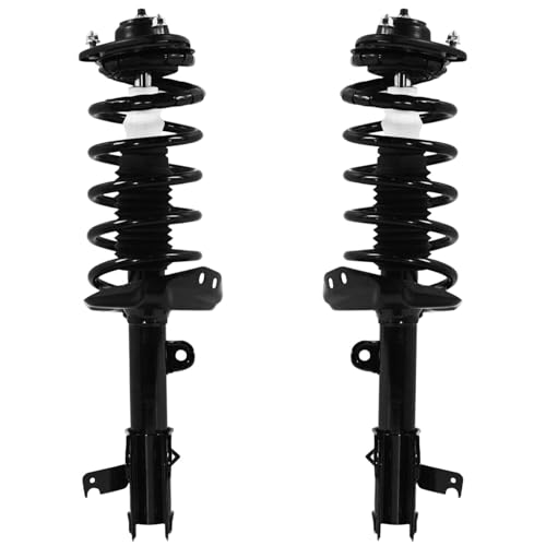 Image of Detroit Axle - Struts Shocks for FWD 2008 2009 2010 Honda Odyssey Complete 2 Front Quick Install Ready Struts with Coil Spring Assembly 2 Rear Shock Absorbers Replacement Suspension Kit