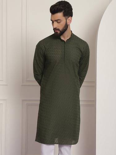 Image of SOJANYA Men's Silk Blend Regular Fit Casual (Since 1958 Woven Design Kurta with Churidar & Embroidered Nehru Jacket